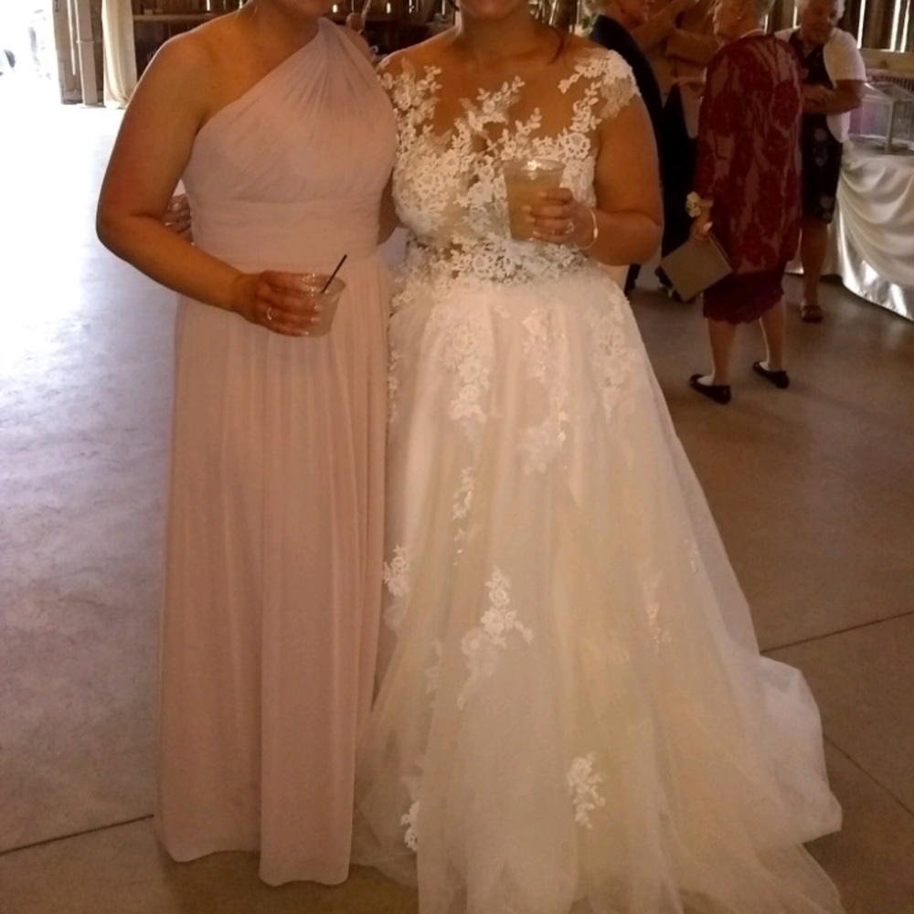 Watters & Watters Champagne Dress View 2